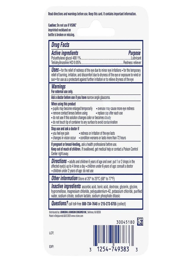 Visine Advanced Relief Redness Reliever Eye Drops, 0.28 oz - Image 5
